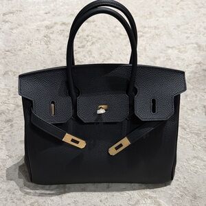 Black Leather Handbag